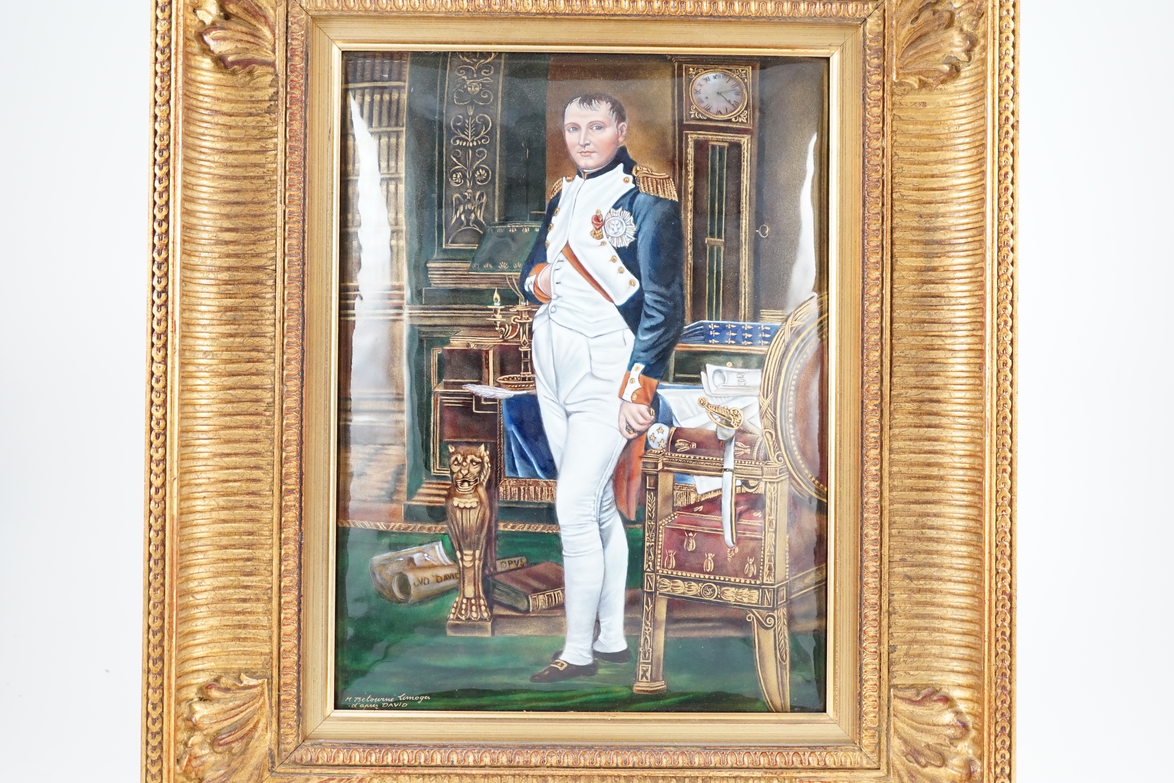 A Limoges enamel plaque of Napoleon